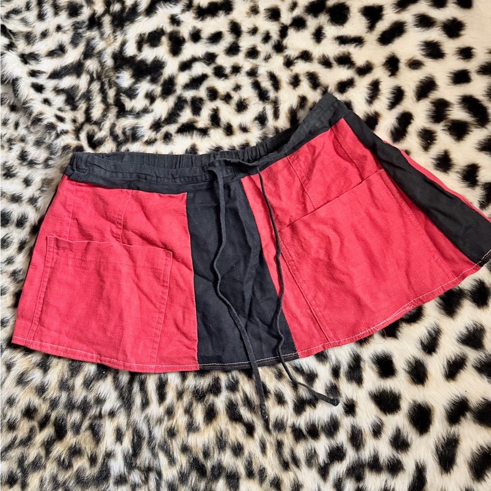 Stylish Red and Black Women's Skirt HANDMADE!